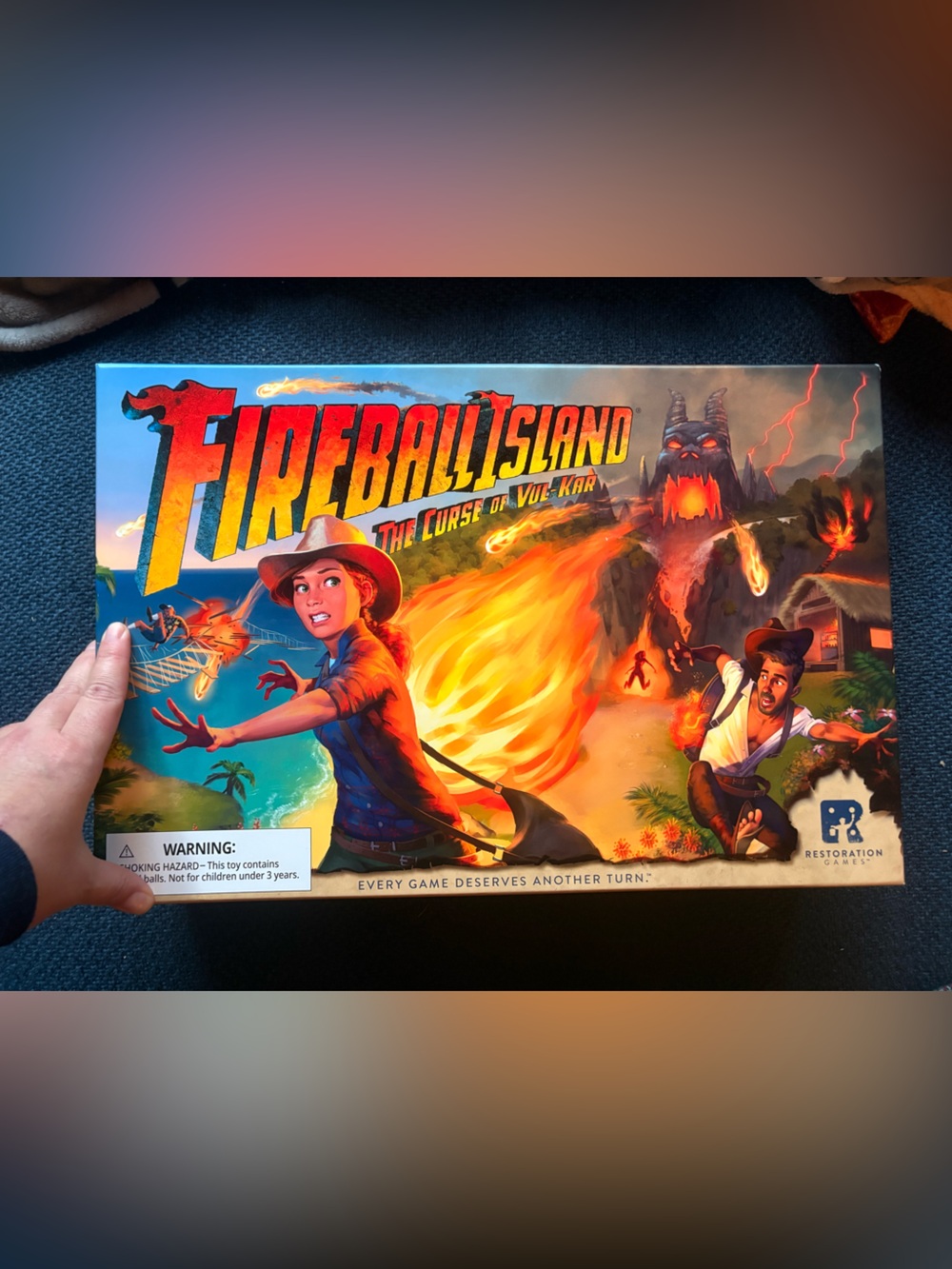 Fireball Island: The Curse of Vul-Kar Board Game - Complete